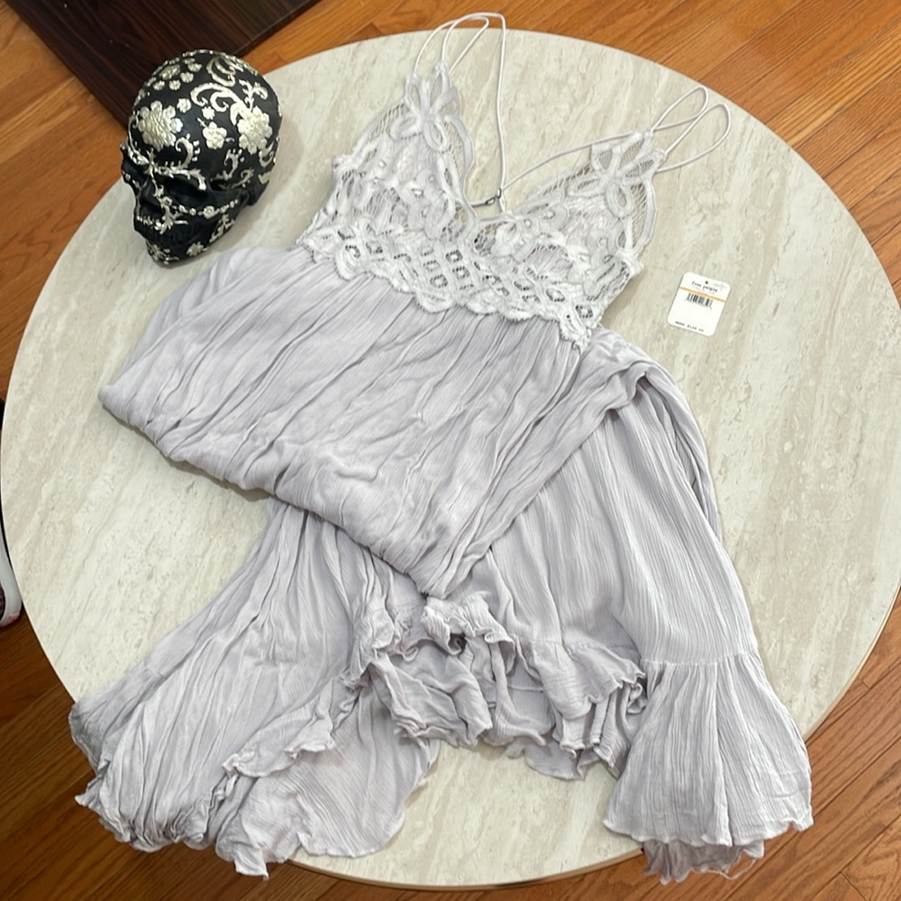 NWT Free People Adela Maxi Dress in Stardust *S - Picture 4 of 7